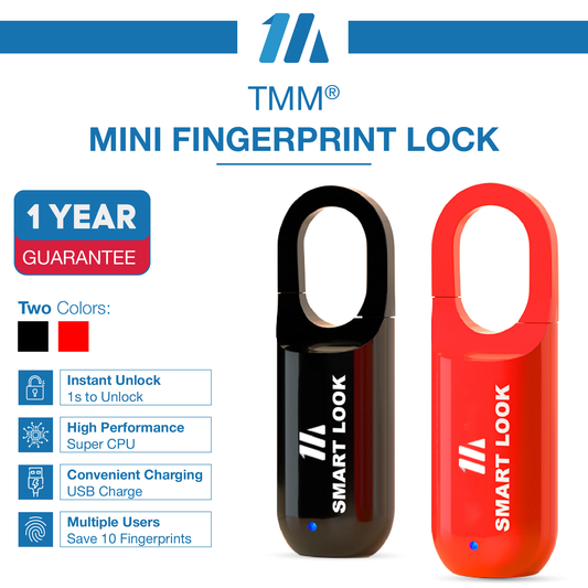 TTM® SecureLock 360 Mini Smart Biometric Padlock